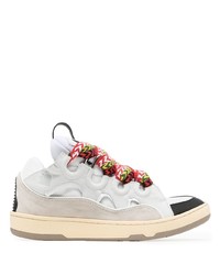 Lanvin Curb Panelled High Top Sneakers