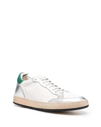 Officine Creative Distressed Effect Leather Sneakers