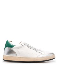 Officine Creative Distressed Effect Leather Sneakers