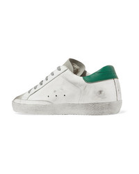 Golden Goose Deluxe Brand Distressed Leather And Suede Sneakers