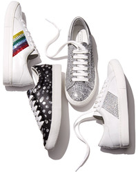 Marc Jacobs Empire Embellished Leather Low Top Sneaker