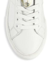Marc Jacobs Empire Toast Leather Low Top Sneakers