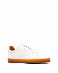 Brunello Cucinelli Full Grain Leather Lace Up Sneakers