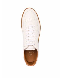 Brunello Cucinelli Full Grain Leather Lace Up Sneakers