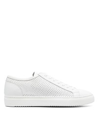 Doucal's Fully Perforated Leather Low Top Sneakers