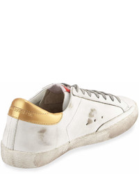 Golden Goose Deluxe Brand Golden Goose Distressed Star Leather Low Top Sneaker White