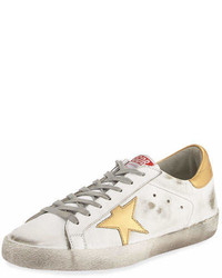 Golden Goose Deluxe Brand Golden Goose Distressed Star Leather Low Top Sneaker White