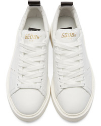 Golden Goose Deluxe Brand Golden Goose White Starter Low Top Sneakers