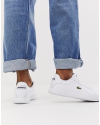 Lacoste Graduate Bl1 Leather Trainers In White