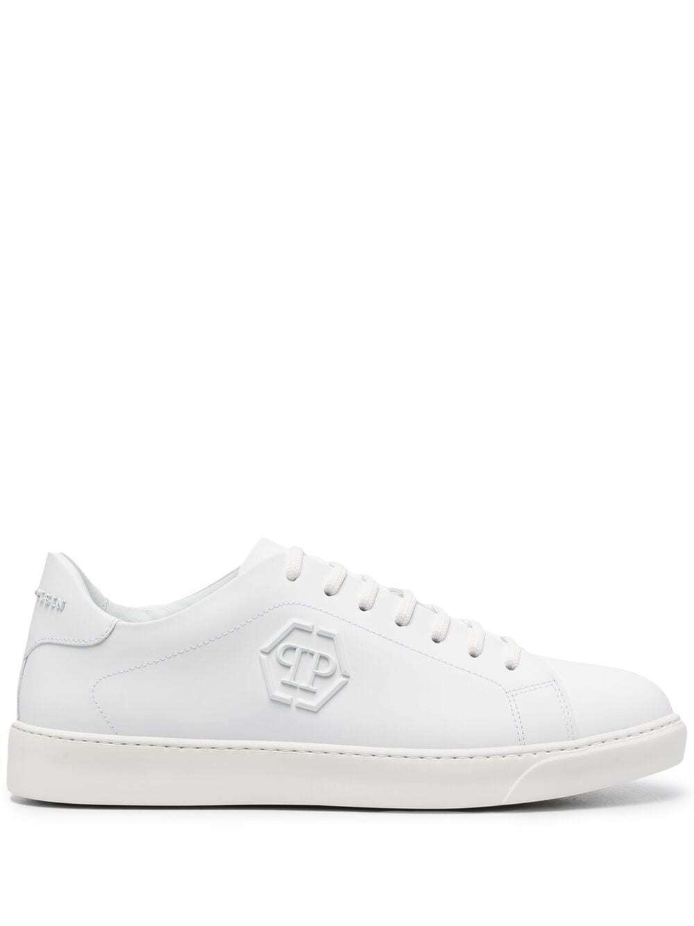 Philipp Plein Hexagon Logo Low Top Sneakers, $303 | farfetch.com ...