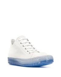 Rick Owens High Top Transparent Sole Sneakers