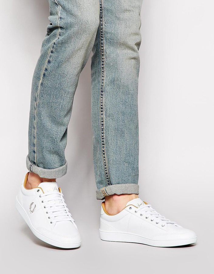 fred perry womens white trainers