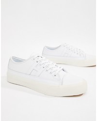 HUF Hupper 2 Lo Leather Trainers In White