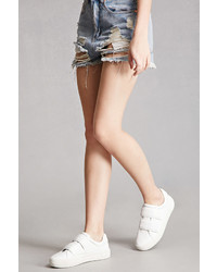 Forever 21 J Slides Leather Low Top Sneakers