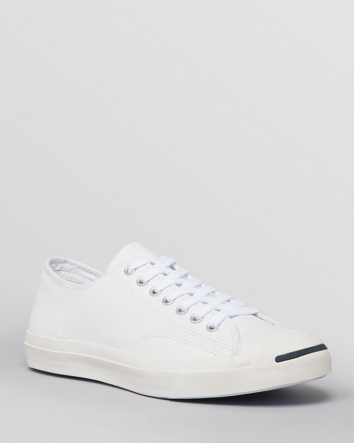 Feat dosis vooroordeel Converse Jack Purcell Leather Sneakers, $75 | Bloomingdale's | Lookastic