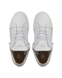 Giuseppe Zanotti Kriss Textured Zip Detail Sneakers
