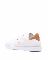 Kiton Lace Up Leather Sneakers