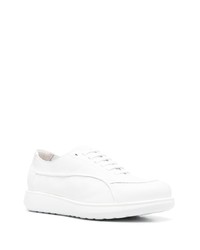 Giorgio Armani Lace Up Low Top Leather Sneakers