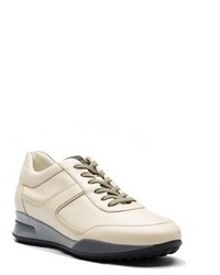 Tod's Leather Allacciato Sport T Project Low Top Sneakers Shoes White