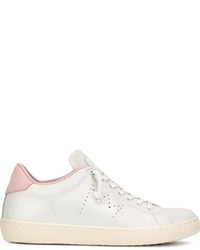 Leather Crown Contrast Back Detail Sneakers