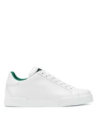 Dolce & Gabbana Leather Lace Up Sneakers