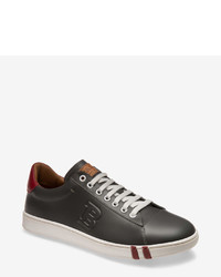 Bally Leather Low Top Sneaker In Black