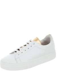 Maje Leather Low Top Sneakers