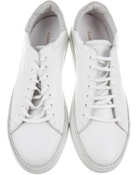 J. Lindeberg Leather Low Top Sneakers