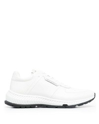 Emporio Armani Leather Panel Lace Up Sneakers