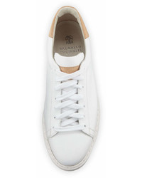 Brunello Cucinelli Leather Sneaker White