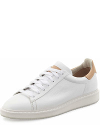 Brunello Cucinelli Leather Sneaker White