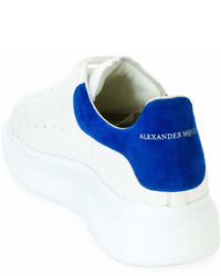 Alexander McQueen Leather Suede Low Top Sneaker