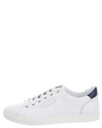 Dolce & Gabbana Leather Trimmed Low Top Sneakers