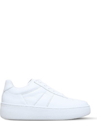Maison Margiela Leather Wedge Sole Low Top Trainers