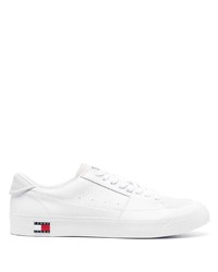 Tommy Jeans Logo Detail Low Top Leather Sneakers
