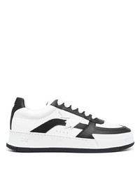 DSQUARED2 Logo Embossed Leather Low Top Sneakers