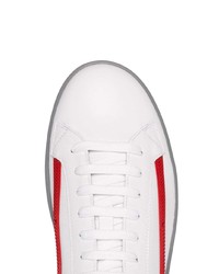 Prada Logo Embossed Low Top Sneakers