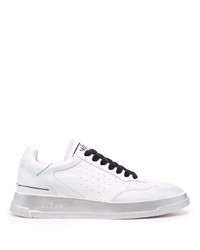 Ghoud Logo Embroidered Low Top Leather Sneakers