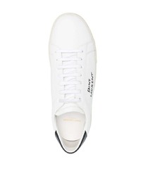 Saint Laurent Logo Embroidered Low Top Sneakers