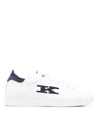 Kiton Logo Embroidered Low Top Sneakers