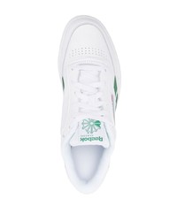 Reebok Logo Patch Leather Low Top Sneakers
