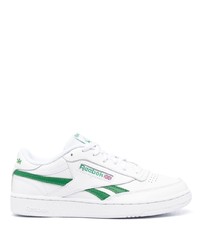Reebok Logo Patch Leather Low Top Sneakers