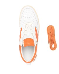 Rhude Logo Patch Leather Sneakers