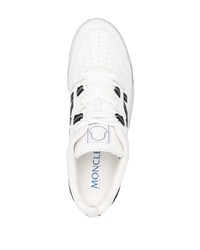 Moncler Logo Patch Leather Sneakers