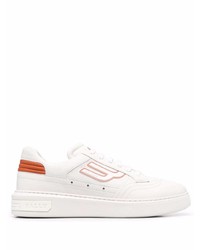 Bally Logo Patch Leather Sneakers