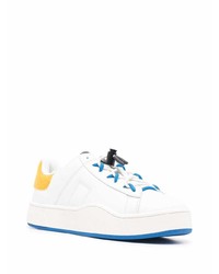 Diesel Logo Patch Low Top Leather Sneakers