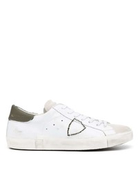 Philippe Model Paris Logo Patch Panelled Leather Sneakers