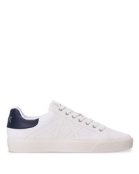 Armani Exchange Logo Perforated Leather Sneakers
