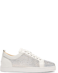 Christian Louboutin Louis Junior Embellished Low Top Leather Trainers
