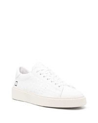 D.A.T.E Low Top Lace Up Leather Sneakers